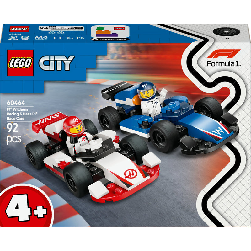 Carros de Corrida de F1 da Williams Racing e Haas Lego