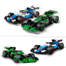 Grelha com Carros de Corrida Vcarb e Sauber Lego