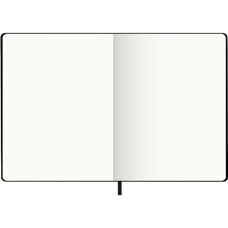 Caderno Agrafado A5 Capa Soft com Elástico Liso Preto Note!