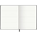 Caderno Agrafado A5 Capa Soft com Elástico Pautado Preto Note!