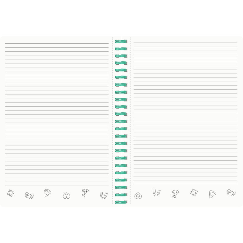 Caderno Espiral A4 80 Folhas 70G Pautado Pins Note!