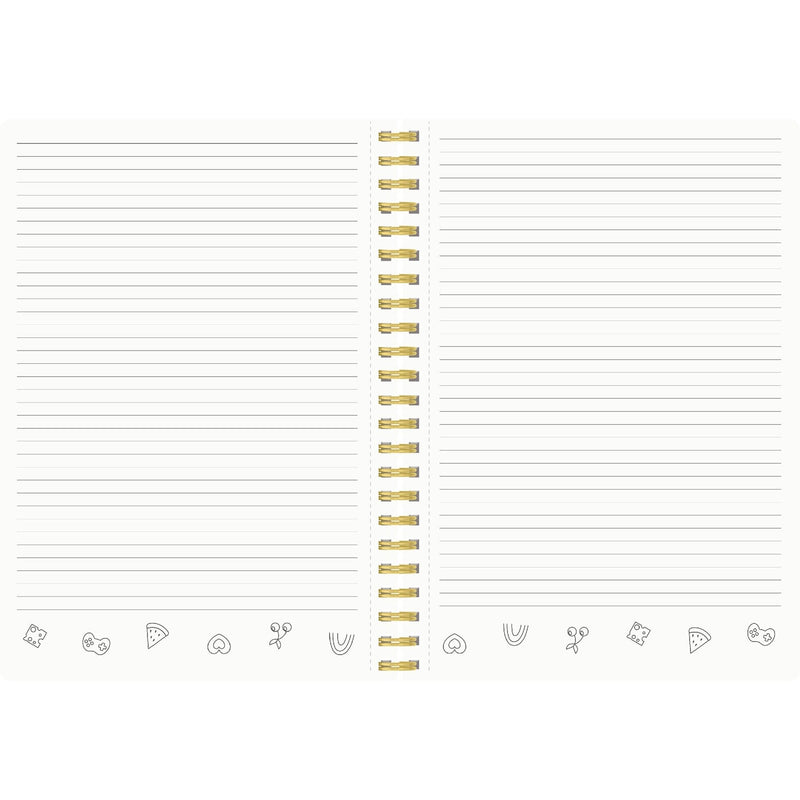 Caderno Espiral A4 80 Folhas 70G Pautado Pins Note!