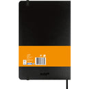 Caderno Agrafado B5 Capa dura com Elástico Liso Preto Note!