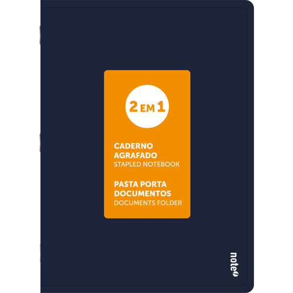 Caderno Agrafado A4 48 Folhas Pautado 2Em1 Note!