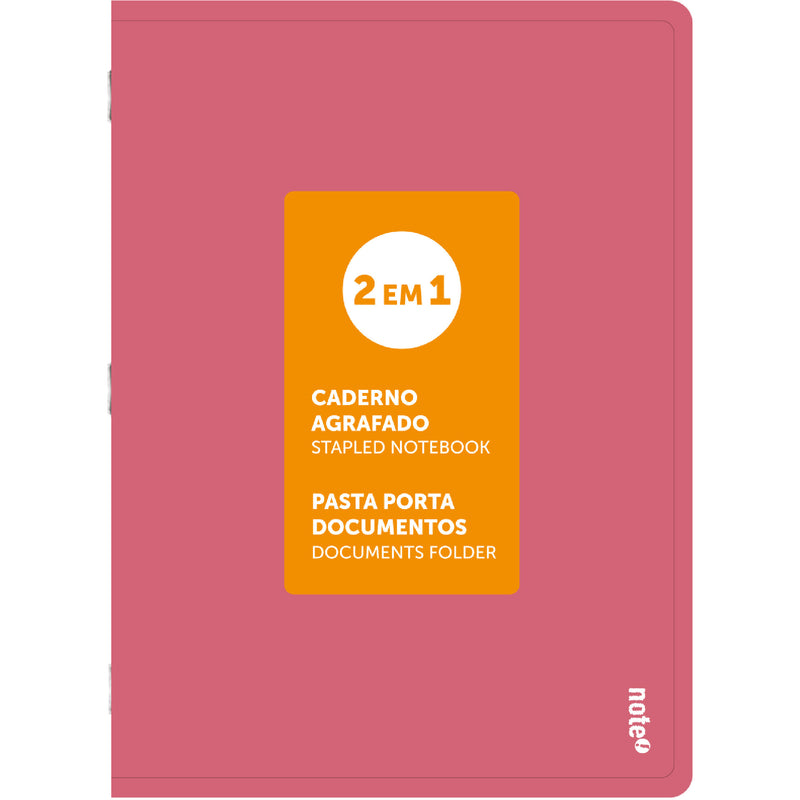 Caderno Agrafado A4 48 Folhas Pautado 2Em1 Note!