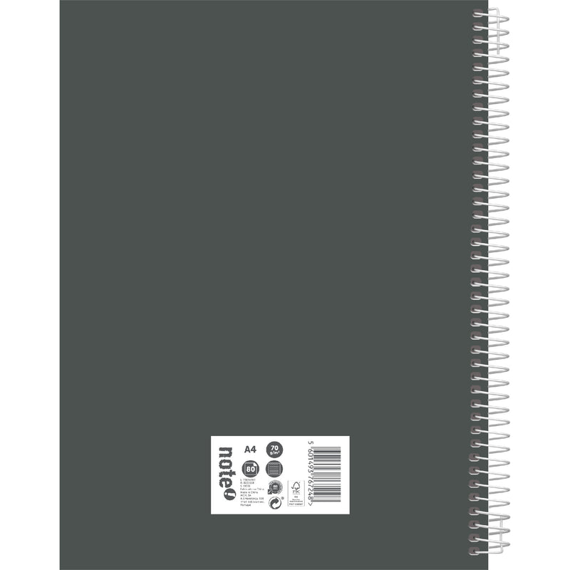 Caderno Espiral A4 80 Folhas 70G Pautado Tecnoline Note!