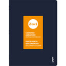 Caderno Agrafado A4 48 Folhas Quadriculado 2Em1 Note!