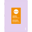 Caderno Agrafado A4 48 Folhas Pautado 2Em1 Pastel Note!