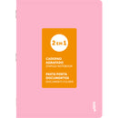 Caderno Agrafado A4 48 Folhas Pautado 2Em1 Pastel Note!