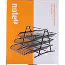 Tabuleiro Metal com Suporte 3 Divisórias Preto