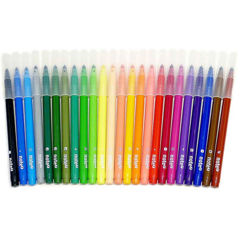 Marcadores Colorir Lavaveis 24 Unidades Note!