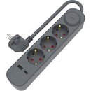 Bloco Cinza 3Tom Com Int 1Usb 1,5M