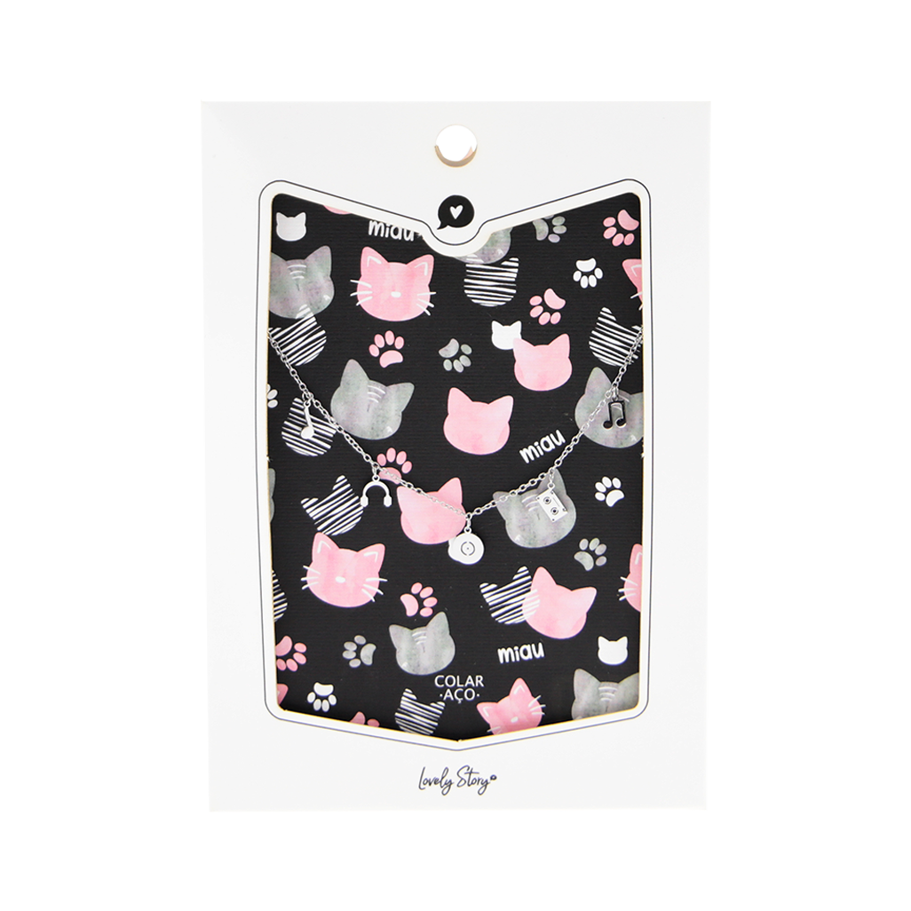 Colar Bijuteria - Black Miau