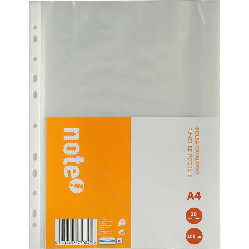 Bolsa Catálogo  30Microns 100 Unidades Note!