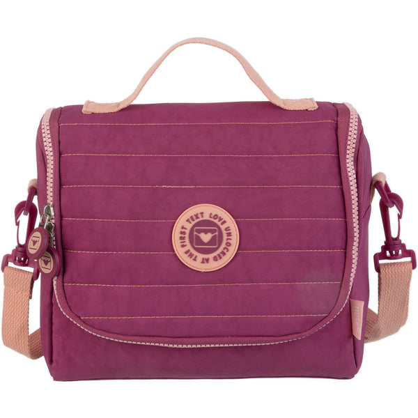 Saco Lanche Puffy Rosa Note!