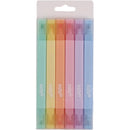Conjunto 6 Marcadores Fluor Pastel
