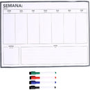 Quadro Branco Magnético 29,7x42cm e 4 Marcadores