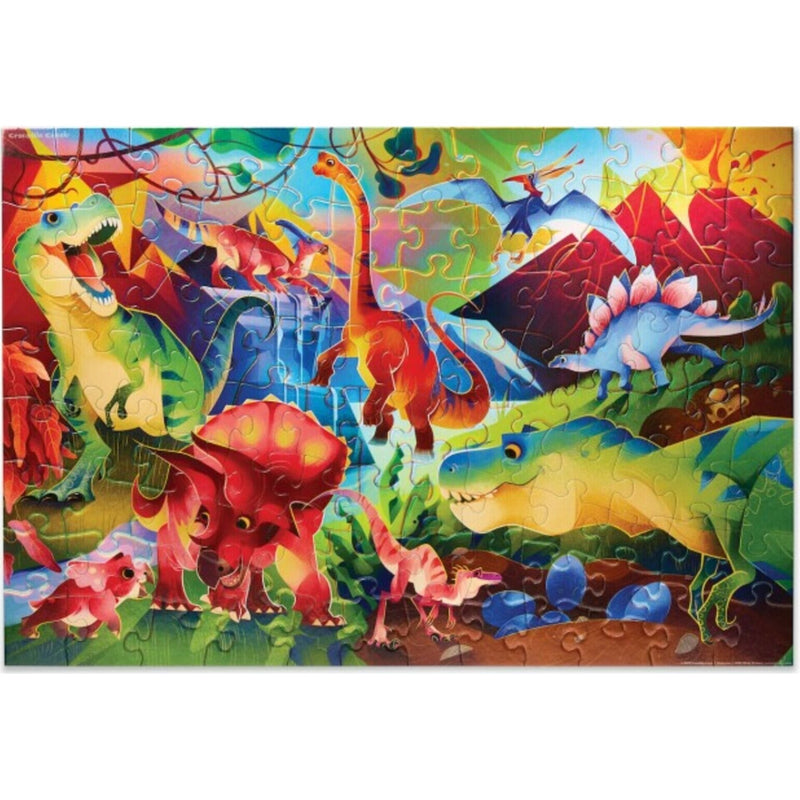 Puzzle 100 Pcs Holographic/Dinosaurs