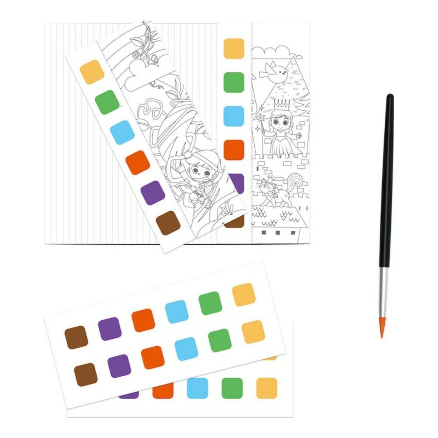 Mieredu - Livro de Pintura com Aguarelas - Fairy Tales