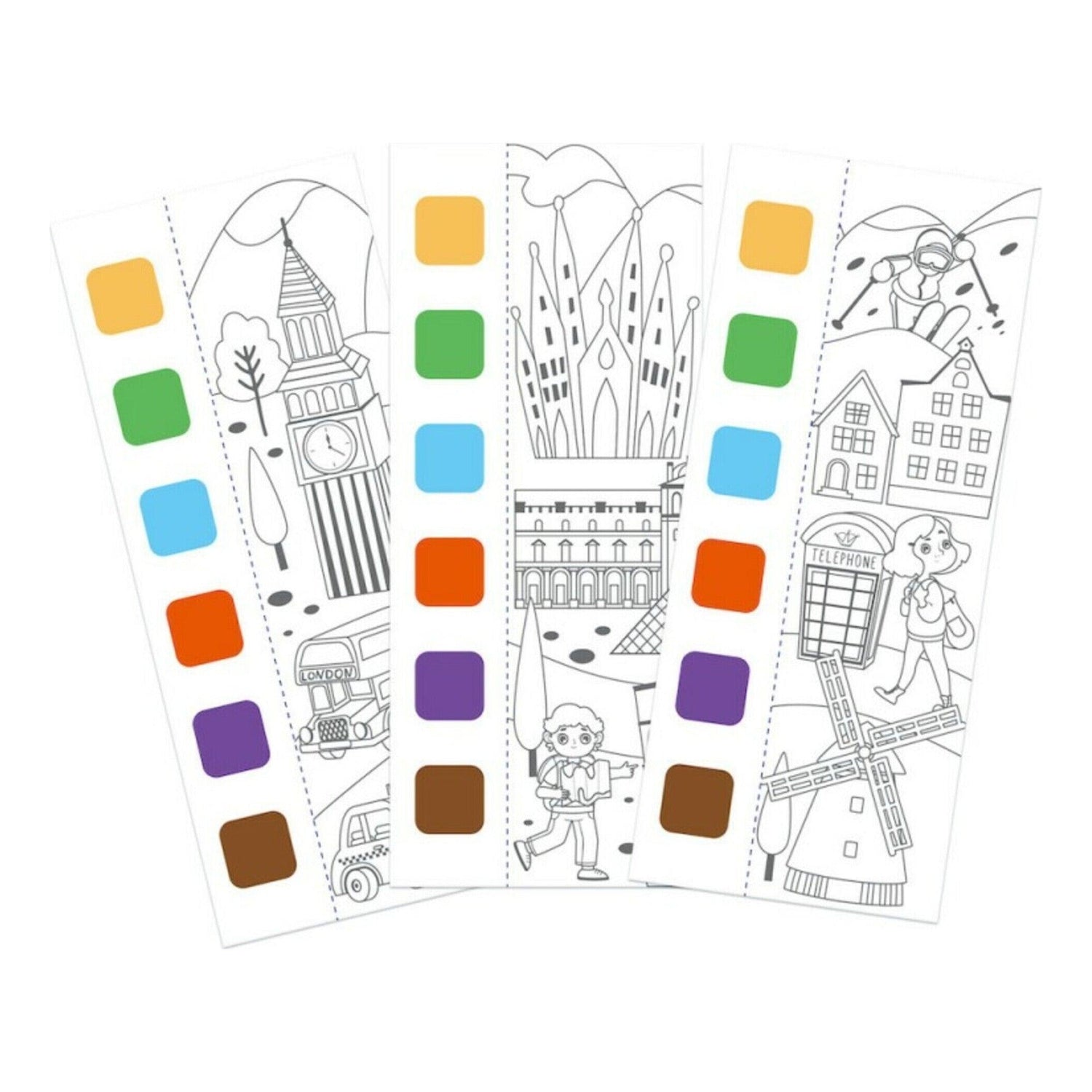 Mieredu - Livro de Pintura com Aguarelas – Mundo