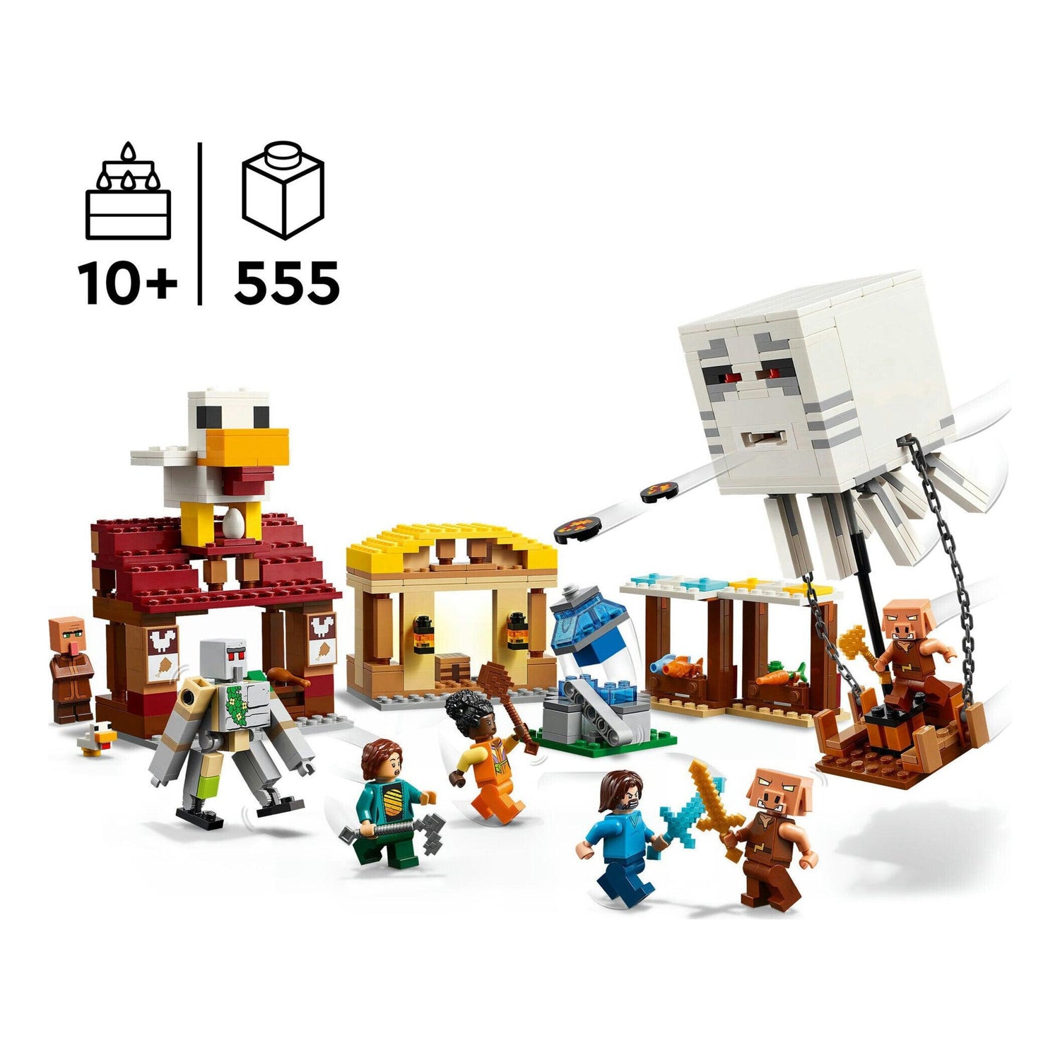 LEGO Minecraft - O Ataque à Aldeia do Balão Ghast - 21273