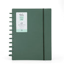 Caderno Smart A4 com Elástico 100 Folhas Verde Olive Talia