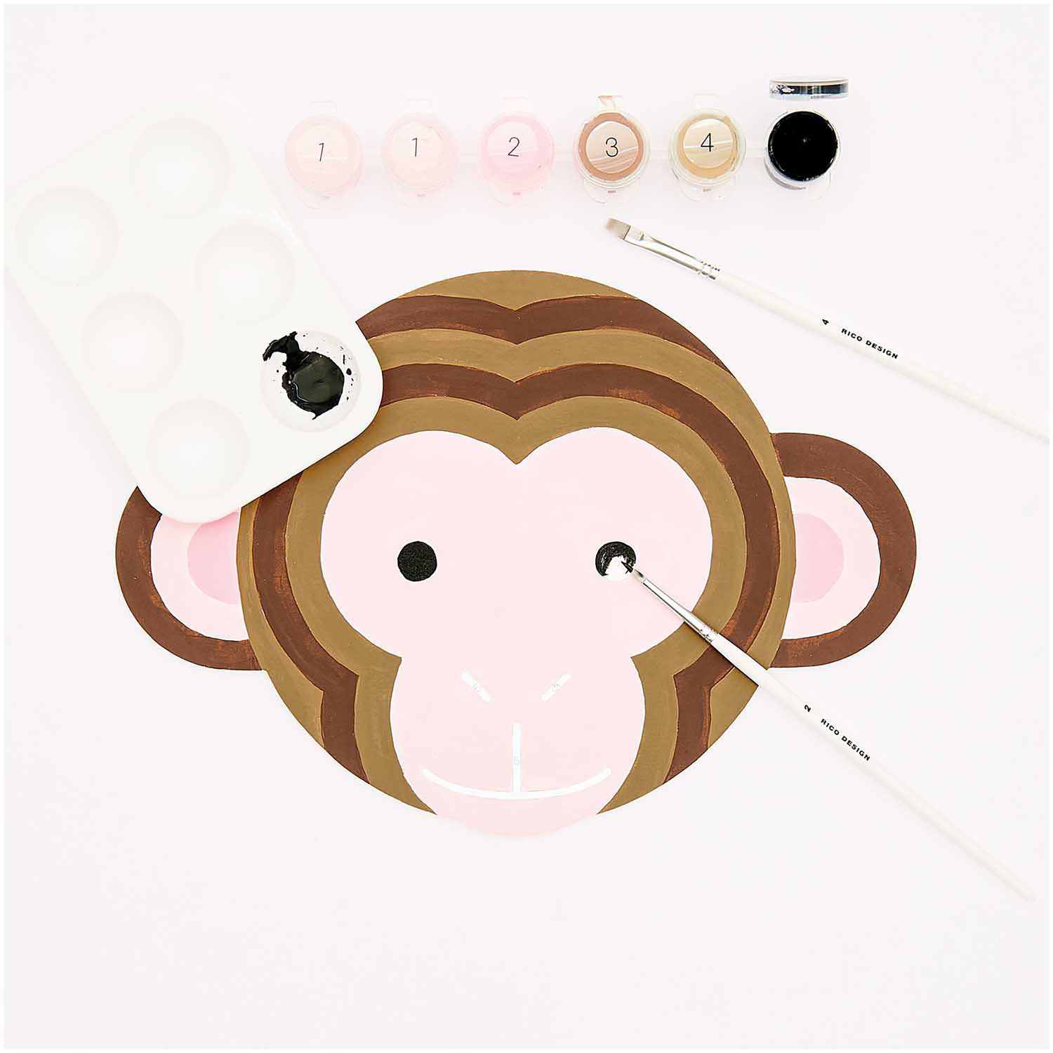 Kit Pintura Por Números - Kids Macaco