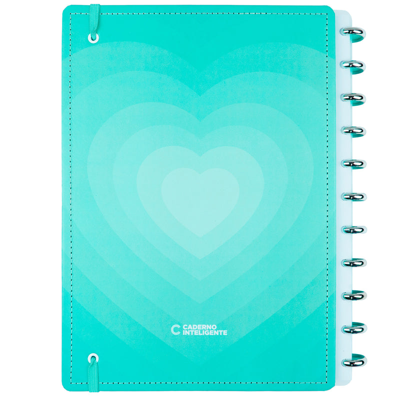 Caderno Inteligente A4 Azul Turquesa Love