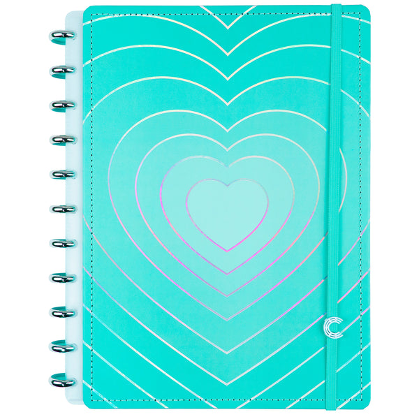 Caderno Inteligente A4 Azul Turquesa Love