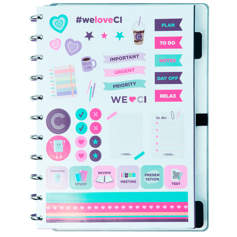 Caderno Inteligente A4 Cinza Love