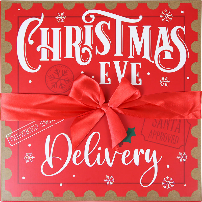 Caixa Natal Flat Com Etiqueta+Laço Note!