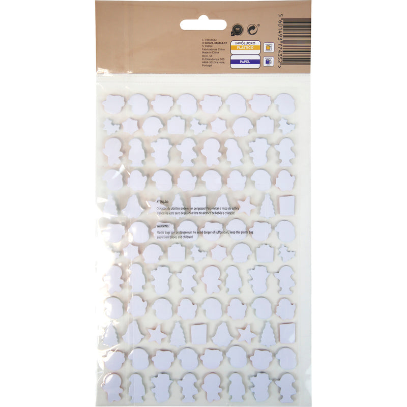 Stickers Natal 100 Unidades Note!