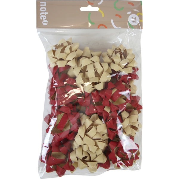 Laços Natal Kraft 24 Unidades Note!