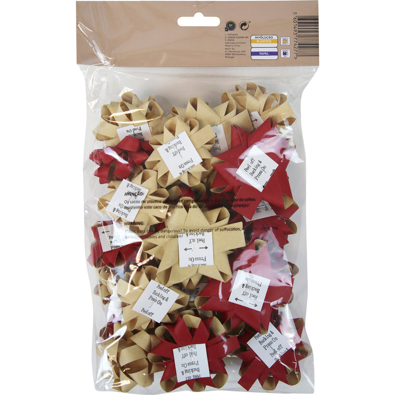 Laços Natal Kraft 24 Unidades Note!