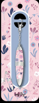 Porta-Chaves Caneta - Pink Bloom
