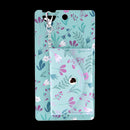 Porta-Chaves Carteira - Mint Bloom