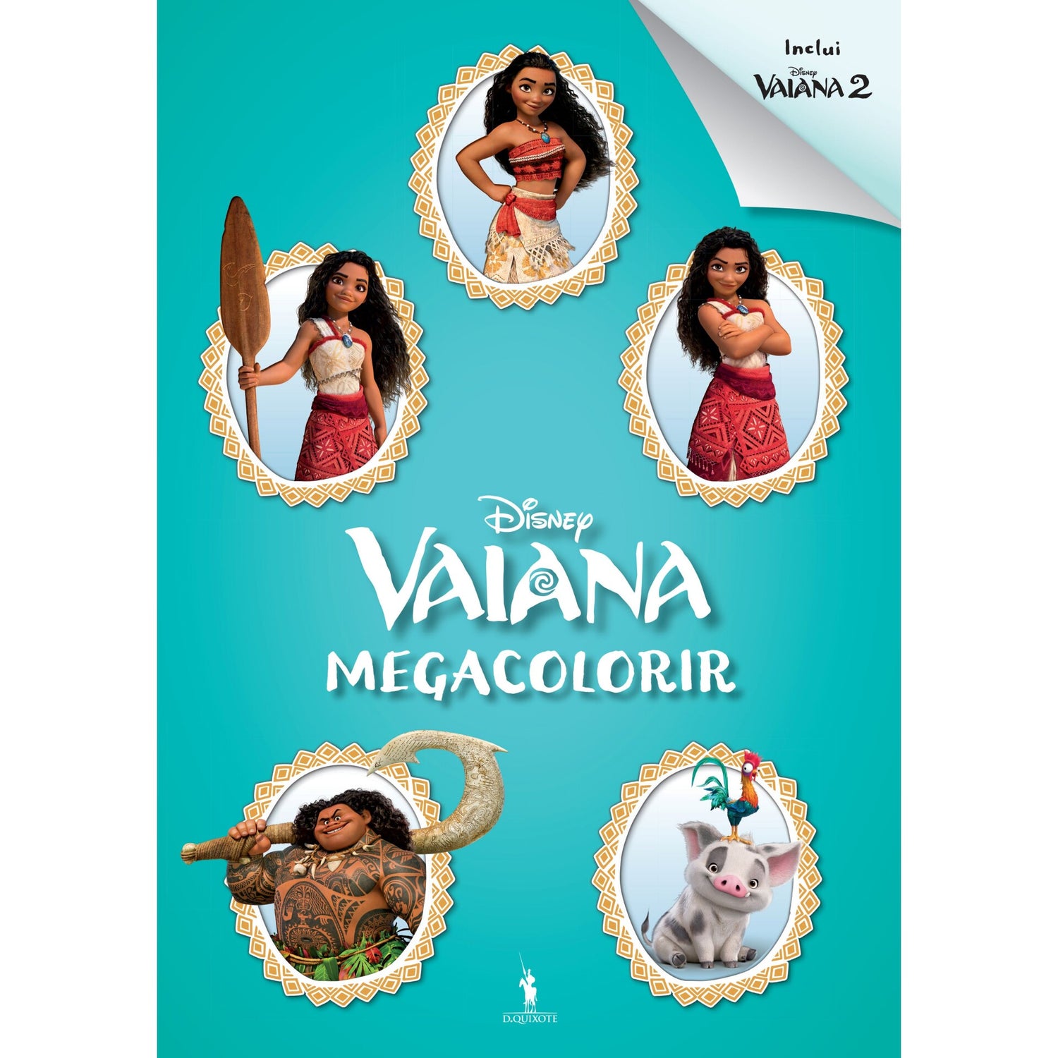 Vaiana 1 e 2 - Megacolorir de Disney