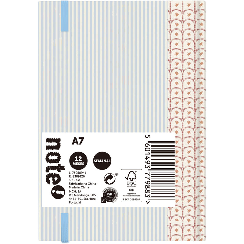 Agenda A7 2026 12 Meses Semanal Geometric Note!