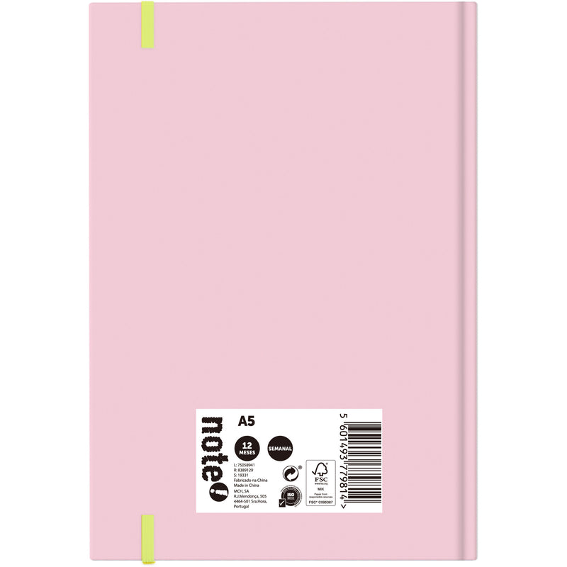 Agenda A5 2026 12 Meses Semanal Essential Note!