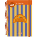 Agenda A5 2026 Espiral 12 Meses Semanal Food Note!