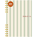 Agenda A5 2026 Espiral Dupla 12 Meses Semanal Strips