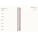 Agenda A6 2026 Espiral 12 Meses Semanal Flowers Note!