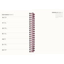 Agenda A6 2026 Espiral 12 Meses Semanal Flowers Note!