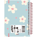 Agenda A6 2026 Espiral 12 Meses Semanal Flowers Note!