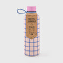 Garrafa Térmica - Quadrados Azul E Rosa