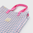 Bolsa Quadrados Azul Rosa - Hello Sunshine