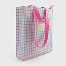 Bolsa Quadrados Azul Rosa - Hello Sunshine