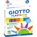 Plasticina Cores Fluor 6X15G Giotto