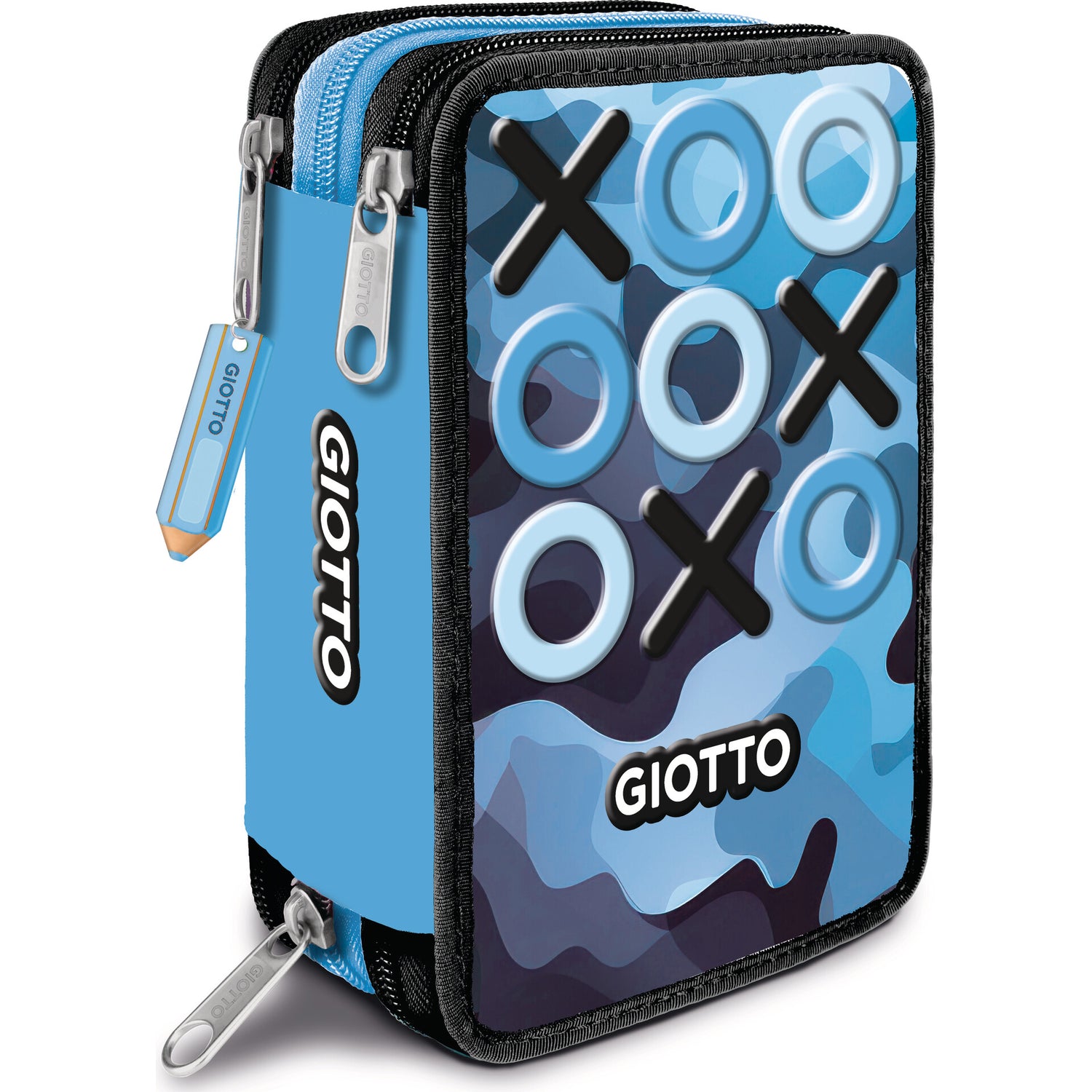 Estojo Completo 3 Zip Plumier Giotto