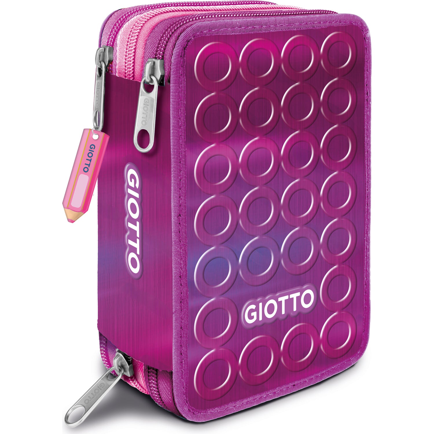 Estojo Completo 3 Zip Plumier Giotto